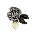 Miniatyrbillede 1 af 4: Stof Rose Blomster Brosche Revers Pin Badge Broscher Smykker Kjole Sjal Tørklæde Spænde Gaver til Kvinder Tilbehør