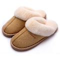 Miniatyrbillede 4 af 5: Hussko til kvinder og mænd, Fuzzy Fluffy Memory Foam Slip-on Hjemmesko Anti-Skridsikker Super Varme (Størrelse: 5-6)