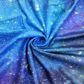 Pikkukuva 4 / 5: Lasten poikien verhot ulkoavaruus tankotasku (2 kpl 59in*70in,150cm*180cm) Sininen planeetta Nebula Cosmic Black Psychedelic