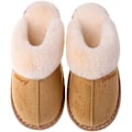Miniatyrbillede 2 af 5: Hussko til kvinder og mænd, Fuzzy Fluffy Memory Foam Slip-on Hjemmesko Anti-Skridsikker Super Varme (Størrelse: 5-6)