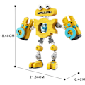 Miniatyrbillede 5 af 5: Gul Wubbox Actionfigur Model - My Monsters  Wubboox Dyr Figur Dukke Plys Legetøj - Fødselsdag Ideelle Gaver Model til Børn, Venner, Spil (256 Stykker)