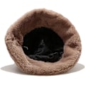 Miniatyrbilde 5 av 5: Vinterfalsk pels bøttehatt Fluffy varm hatt for kvinner menn