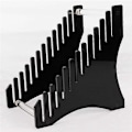 Miniatyrbilde 2 av 5: Vinylplate Oppbevaringsholder Vinyl IP Plate Stativ - Album Oppbevaringsorganisator Display Stativ Bærbar
