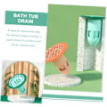 Miniatyrbild 2 av 5: 2-pack hårfälla duschavloppsbas insats avloppsplugg dränering dusch hårfälla handfat avloppssil golvavloppskärna badkar plugg plasttätning avloppslock