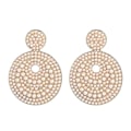 Miniatyrbillede 1 af 5: 2022 Nye Mode Boho Krystal Øreringe Til Kvinder Rhinestone Statement Perle Drop Dingle Øreringe Jule Smykker Gaver