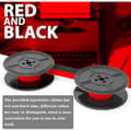 Miniatyrbild 4 av 6: 2-pack Typewriter Ribbons, Twin Spool, Red and Black, Twin Spool Replacement Pack