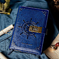Miniatyrbillede 5 af 5: B6 Læder Journal Notebook med Kombinationslås, Rejse Sailor Skrive Dagbog Personlig Planlægger Organisering Som Gave, 7.87 X 5.51 in