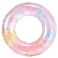 Miniatyrbilde 1 av 4: Oppblåsbar badering for barn, badering poolbøye, retrostripet PVC oppblåsbar bøye poolbøye Sequined pink butterfly Suitable for ages 2-4