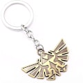 Miniatyrbillede 1 af 3: Zelda nøglering metalskilt emalje Zelda nøglering Zelda skjoldskilt nøglering