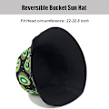 Miniatyrbillede 2 af 5: Arogheiz Spandauhat til Kvinder Dobbeltsidet Solhat Reversibel Blomster Frugt Print Fiskerhat til Rejser Strand Fiskeri Pool