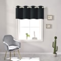 Miniatyrbilde 1 av 5: Blackout-gardiner for vindusbehandlinger 45,72 cm lengde Solid Insulated Grommet Top for soverom og bad 1 panel 132,88 x 45,72 cm 2 stykker