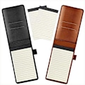 Miniatyrbild 1 av 4: 2-pack litet fickformat PU-läder affärsanteckningsbok omslag anteckningsblock multifunktion A7 mini anteckningsblock (svart + brun)