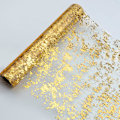 Miniatyrbillede 1 af 4: Glitter Metallic Guld Bordløber 11 Tommer x 49 Fod Tommer Tynd Mesh Sparkle Bordløber Rulle Borddekorationer til Bryllup Brudebruser