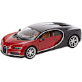 Miniatyrbillede 1 af 5: 1:24 Samlebånd Bugatti Chiron - Rød/Sort