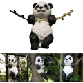 Miniatyrbillede 2 af 5: Mini søde panda dyrefigurer legetøj hjem udendørs DIY have dekorationer have dekorationer harpiks søde panda figur
