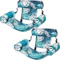 2-pack Giant Inflatable Pool Float, 4-in-1 Pool Chair and Hammock, Floating Chair with Backrest - Summer Beach Vacation (76x40.5x61cm)