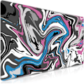 Miniatyrbillede 1 af 3: Gaming Mouse Pad, Canjoy Fluid Pattern Mouse Pad 31.5x15.7inch Stor Udvidet Computer Mouse Mat Keyboard Fuld Skrivebord Mousepad til Gaming, Kontor, Hjem