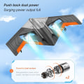 Miniatyrbillede 3 af 5: 2,4 GHz Deltavingefly med LED-lys, indbygget gyrostabiliseringssystem, EPP-skummateriale fastvingefly, velegnet til begyndere (blå)