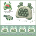 Miniatyrbild 3 av 4: Pop Fidget-leksaker Handhållen spel för tonåringar, tryck bubbla tänd pusselspel maskin & bästa presenter till barn, snabba tryckspel pedagogiska sensoriska leksaker