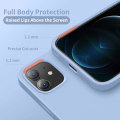 Pikkukuva 2 / 4: Suunniteltu iPhone 12 -kotelolle, suunniteltu iPhone 12 Pro -kotelolle, silikoninen iskunkestävä puhelinkotelo [pehmeällä naarmuuntumattomalla mikrokuitukannella] 6,1 tuumaa, musta