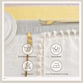 Miniatyrbilde 5 av 5: Rektangulær duk i anti-flekk elegant duk duk lin 140x180 cm rektangel duk for hjem spisestue kjøkkenbord dekorasjon
