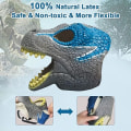 Miniatyrbild 2 av 5: Dinosaurie Mask, med öppningsbar käke, realistisk textur och färg, dinosauriehuvudbonad, latex Halloween-mask för utklädningsfest, cosplay, jul, barn, vuxna