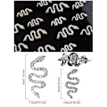Miniatyrbild 3 av 4: 16 stycken orm nagelcharms strass metallcharm för naglar legering ab kristaller ädelstenar diamanter för nagel flatback nagelkonst strass för kvinnor flickor N