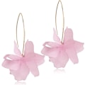 Miniatyrbilde 1 av 4: Boho Rose Petal Dangle Resin Øredobber - Lange Dråpe Akryl Lagdelt Blomster Øredobber - Statement Overdrevne Blomster Duske Øredobber for Kvinner og Jenter