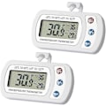Miniatyrbillede 1 af 5: 2 stk. Køleskabstermometer Digitalt Vandtæt Termometer Køleskabstemperaturmåler