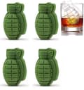 Miniatyrbild 1 av 5: Pxcl 4 X Silikonisbitsformar Granatäppleform 3D Isbitsform Kakformar Silikonisformar För Whisky Scotch Cocktails Kaffe Fruktjuice
