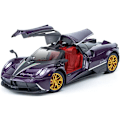 Pikkukuva 1 / 5: 1:24 Simulaatio Pagani Seosauto Malli Ääni ja Valo Veto Takaisin Urheiluauto Die Casting Seoslelu Poika Kokoelma Koriste Lahja