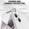 Miniatyrbild 2 av 4: Kompatibelt med iPhone 13-fodral, premium silikon uppgraderat [kameraskydd] [2 skärmskydd] [mjukt anti-scratch mikrofiberfoder] telefonfodral