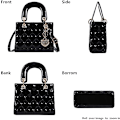 Miniatyrbillede 5 af 5: Punge og håndtasker til kvinder Shiny Patent Ladies PU læder Fashion Top Handle Satchel Skulder Crossbody Totes tasker