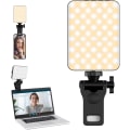 Miniatyrbilde 1 av 5: Klipsfyll videolampe - 80 LED kraftig oppladbar lampe, 3 lysmoduser for telefon, iPhone, Android, iPad og bærbar PC, for sminke