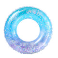 Miniatyrbilde 1 av 4: Oppblåsbar badering for barn, badering poolbøye, retrostripet PVC oppblåsbar bøye poolbøye Sequin starry sky Suitable for teenagers
