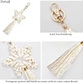 Miniatyrbild 3 av 5: Nyckelring Handgjord Boho Tassel Väska Charm Nyckelring Bilnyckelring för Kvinnor