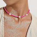Miniatyrbilde 3 av 5: Fargerike Perler Blomst Choker Halskjede For Kvinner Jenter Boho Choker