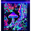 Miniatyrbillede 1 af 5: Blacklight Astronaut Gobelin UV-reaktiv Planter Gople Neon Galaxy Rumvæg Hængende til Værelse W59×H51