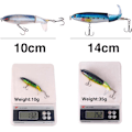 Miniatyrbillede 4 af 4: 1 stk. 35g Bait Propeller Overflade Traktor Blyant Plast Hård Bait Imitation Falsk Bait Imitation Fiskegrej Produkter