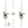 Miniatyrbild 5 av 5: 2 st Macrame växt hängare inomhus utomhus hängande planter korg bomull rep handgjorda blomkruka nätpåse-Stil 2