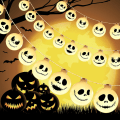 Miniatyrbild 5 av 5: Dekorationer 3 meter 20 stycken LED Nightmare Before Christmas Ljus 8 lägen Batteridriven Utomhus Vattentät för Halloween Dekorationer Utomhus