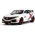 Pikkukuva 1 / 4: Diecast-auto 1/32 Honda Civic Type-R -malliauto, vetäytyvä leluauto valoilla ja äänillä, malliajoneuvot