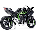 Miniatyrbillede 3 af 5: 1:12 Motorcykel - Kawasaki Ninja H2R Motorcykel Legering Støbt Model med Base Simulering Motorcykel Samling Gave 1/12 Skala