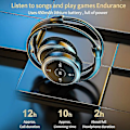 Pikkukuva 3 / 5: Langattomat kuulokkeet In-ear Hi-Fi Audio Urheilu Juoksukuulokkeet Mikrofonilla Tukevat TF-korttia FM-radiota Musta
