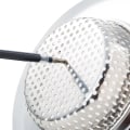 Miniatyrbilde 2 av 5: 2 stk. kjøkkenvask sil - rustfritt stål, stor bred kant 4,5\" diameter