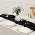 Miniatyrbillede 3 af 4: Thanksgiving-bordløber i rustfarvet ostelærred - 13,3 fod Boho-gaze-ostelærred - 160 tommer lang til bryllup, brude- og fødselsdagsfestbord