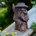 Miniatyrbillede 3 af 5: Vikinge Statue Barbar Resin - Vikinge Statue Viking | Figur af den nordiske gud Odin Statue, Vikinge Barbar Statue til Havefontæner