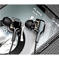 Miniatyrbild 2 av 5: Trådlösa nackbandshörlurar med dubbla dynamiska element, Bluetooth-hörlurar för samtal