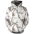 Miniatyrbilde 1 av 3: Herre Langærmet Hoodie Halloween Morsom Crew Neck Genser med Kengurulomme Jul Flerfarget 3D Print Genser Genser (Størrelse: XXL) Style10 XXL