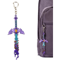 Miniatyrbilde 4 av 5: Råtnet Mester Sværd Nøkkelring Siste, Nøkkelring for Menn og Kvinner The Legend of Zelda Tears of the Kingdom Mesterens Sværd Nøkkel, 13 cm